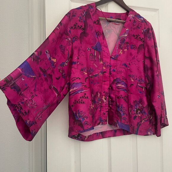 This Stunning Silking Kimono WILL Go FAST! ZARA - Picture 3 of 5